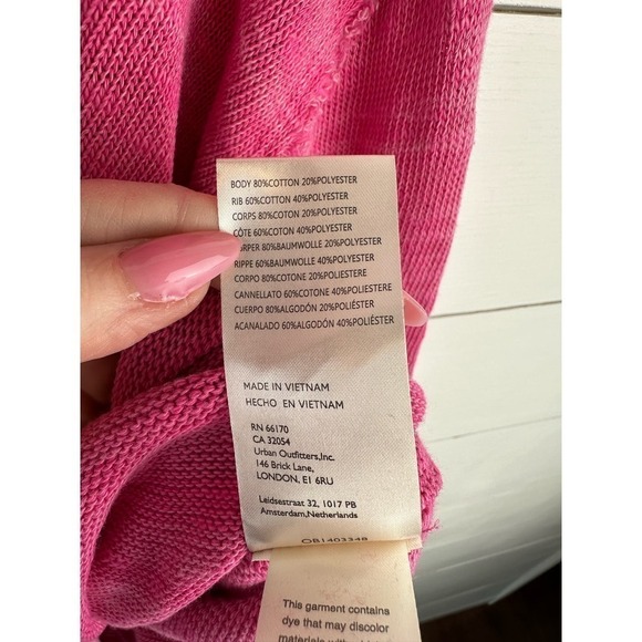 NWT Free People Timmy Boxy Turtleneck Sweater in HollyHock - Picture 5 of 7